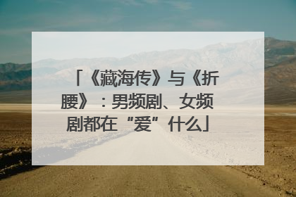《藏海传》与《折腰》：男频剧、女频剧都在“爱”什么