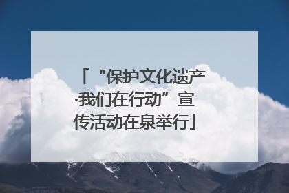 “保护文化遗产·我们在行动”宣传活动在泉举行