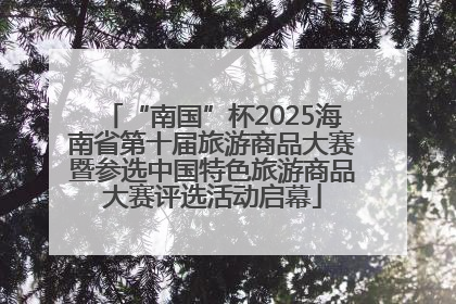 “南国”杯2025海南省第十届旅游商品大赛暨参选中国特色旅游商品大赛评选活动启幕