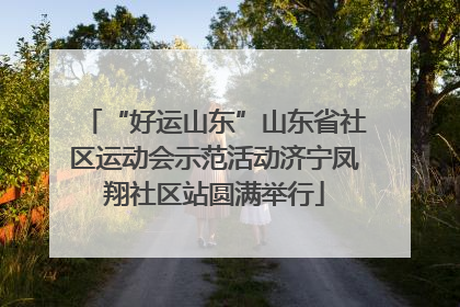 “好运山东”山东省社区运动会示范活动济宁凤翔社区站圆满举行