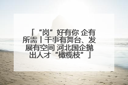 “岗”好有你 企有所需丨干事有舞台、发展有空间 河北国企抛出人才“橄榄枝”