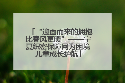 “迎面而来的拥抱比春风更暖”——宁夏织密保障网为困境儿童成长护航