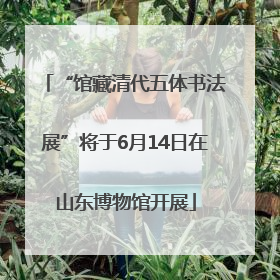 “馆藏清代五体书法展”将于6月14日在山东博物馆开展