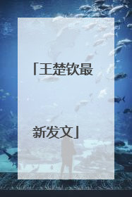 王楚钦最新发文