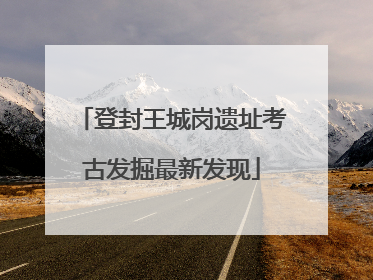 登封王城岗遗址考古发掘最新发现