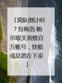 离队倒计时？拉梅洛·鲍尔取关黄蜂官方账号，快船或是潜在下家