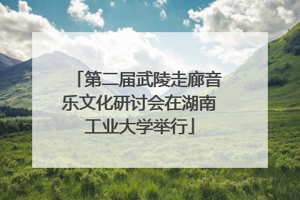 第二届武陵走廊音乐文化研讨会在湖南工业大学举行