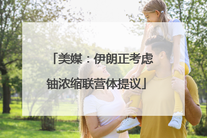 美媒：伊朗正考虑铀浓缩联营体提议