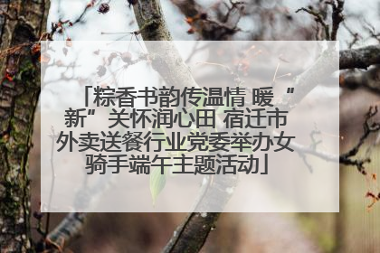 粽香书韵传温情 暖“新”关怀润心田 宿迁市外卖送餐行业党委举办女骑手端午主题活动