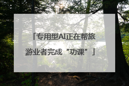 专用型AI正在帮旅游业者完成“功课”
