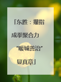 东胜：攥指成拳聚合力 “暖城善治”显真章