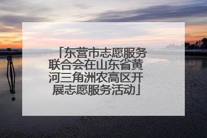 东营市志愿服务联合会在山东省黄河三角洲农高区开展志愿服务活动