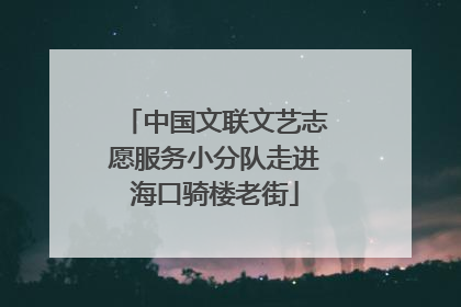 中国文联文艺志愿服务小分队走进海口骑楼老街