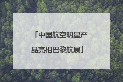 中国航空明星产品亮相巴黎航展