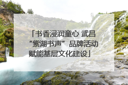 书香浸润童心 武昌“紫湖书声”品牌活动赋能基层文化建设