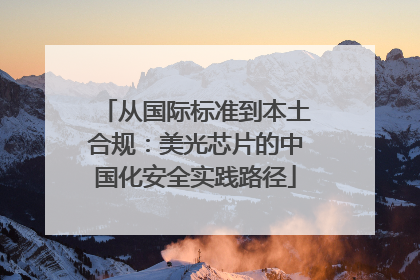 从国际标准到本土合规：美光芯片的中国化安全实践路径