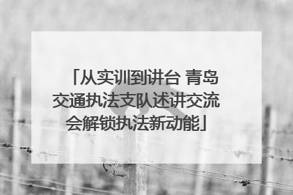 从实训到讲台 青岛交通执法支队述讲交流会解锁执法新动能