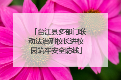 台江县多部门联动法治副校长进校园筑牢安全防线