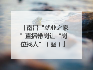 南昌“就业之家”直播带岗让“岗位找人”（图）
