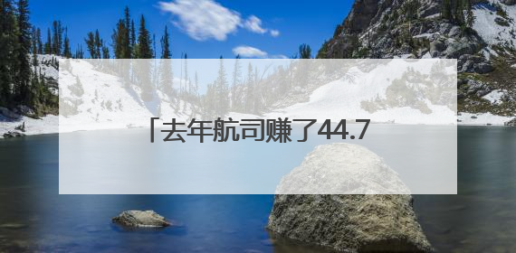 去年航司赚了44.7亿，飞机引进却降速
