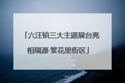 六汪镇三大主题展台亮相瑞源·繁花里街区