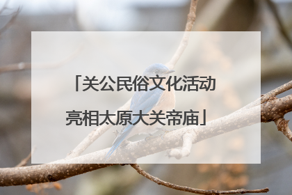 关公民俗文化活动亮相太原大关帝庙