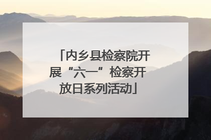 内乡县检察院开展“六一”检察开放日系列活动