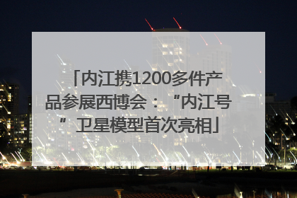 内江携1200多件产品参展西博会：“内江号”卫星模型首次亮相