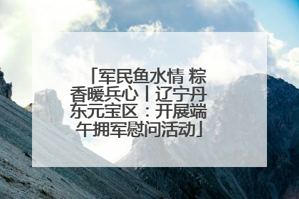 军民鱼水情 粽香暖兵心丨辽宁丹东元宝区：开展端午拥军慰问活动