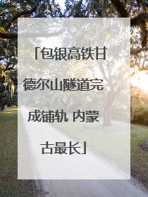 包银高铁甘德尔山隧道完成铺轨 内蒙古最长