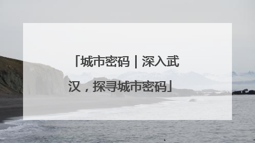 城市密码｜深入武汉，探寻城市密码