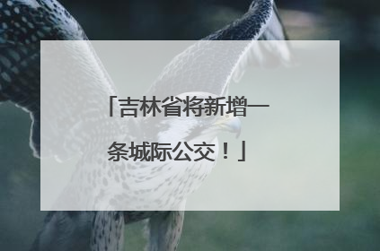 吉林省将新增一条城际公交！
