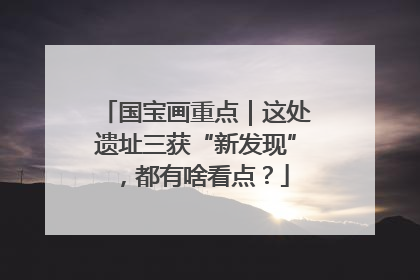 国宝画重点｜这处遗址三获“新发现”，都有啥看点？