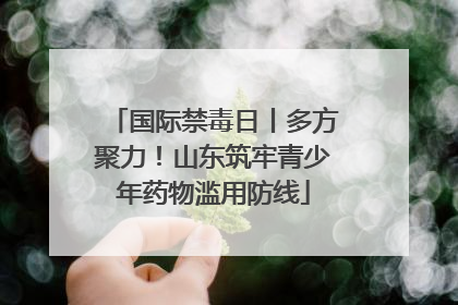国际禁毒日丨多方聚力！山东筑牢青少年药物滥用防线