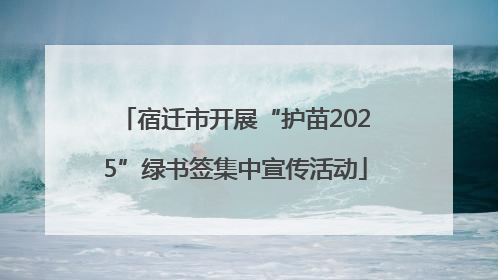 宿迁市开展“护苗2025”绿书签集中宣传活动