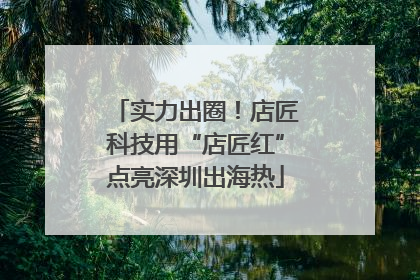 实力出圈！店匠科技用“店匠红”点亮深圳出海热