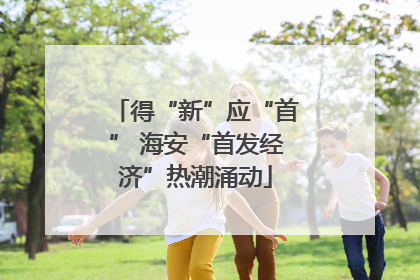 得“新”应“首” 海安“首发经济”热潮涌动