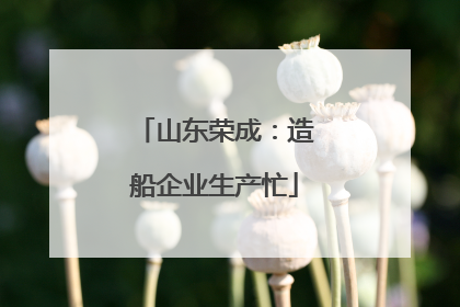 山东荣成：造船企业生产忙