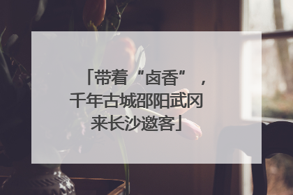 带着“卤香”，千年古城邵阳武冈来长沙邀客