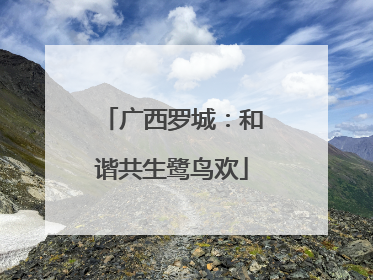 广西罗城：和谐共生鹭鸟欢