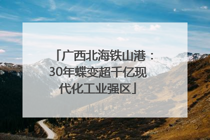 广西北海铁山港：30年蝶变超千亿现代化工业强区