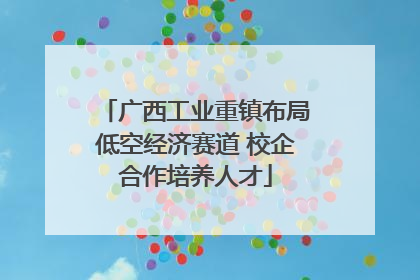 广西工业重镇布局低空经济赛道 校企合作培养人才