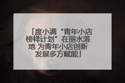 度小满“青年小店榜样计划”在丽水落地 为青年小店创新发展多方赋能