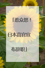 惹众怒！日本高官宣布辞职