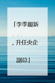 李季履新，升任央企副总