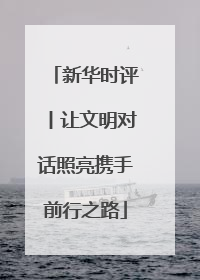 新华时评丨让文明对话照亮携手前行之路