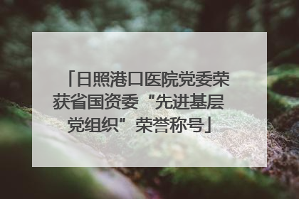 日照港口医院党委荣获省国资委“先进基层党组织”荣誉称号