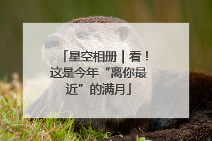 星空相册｜看！这是今年“离你最近”的满月