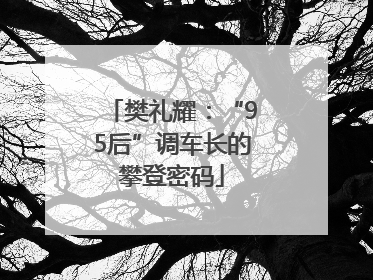 樊礼耀：“95后”调车长的攀登密码
