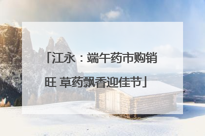 江永：端午药市购销旺 草药飘香迎佳节